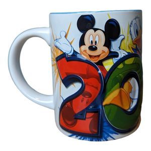 Jerry Leigh Disney Mug Mickey Mouse Minnie Mouse Donald Duck Cup 2013 Vintage 5"
